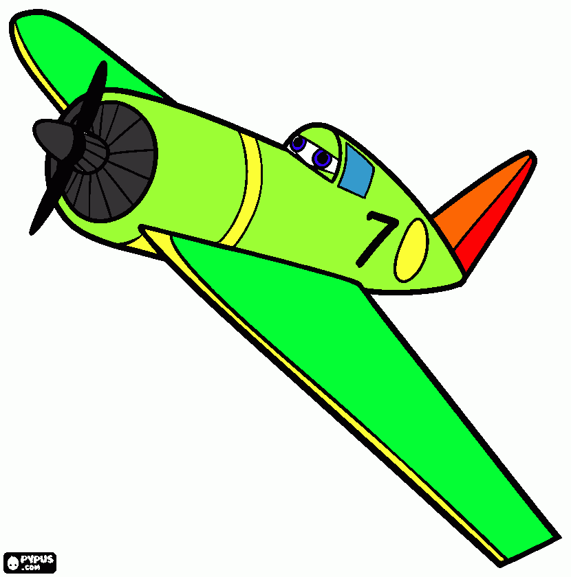 Planes picture coloring page