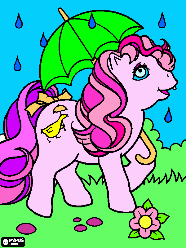pny in the rain coloring page