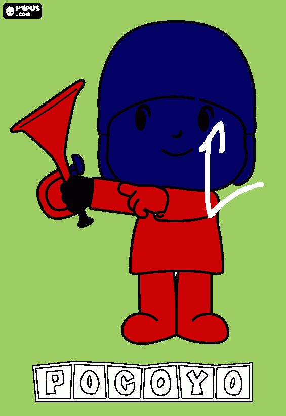 pocoyo from sprout coloring page