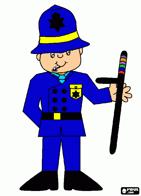 police 2 coloring page