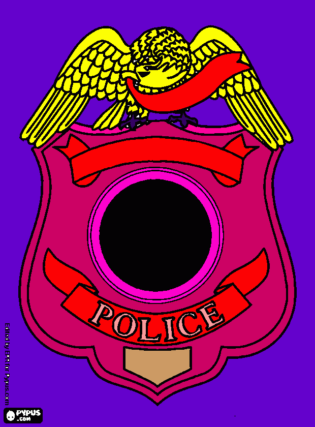 police women inc coloring page
