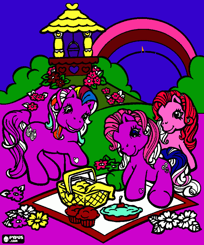 Ponyville coloring page