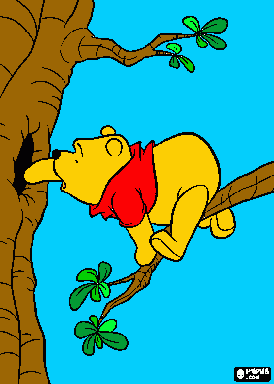 pooh bear!! coloring page