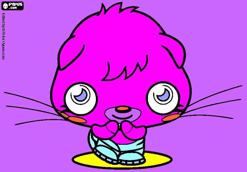 poppet moshlings coloring page