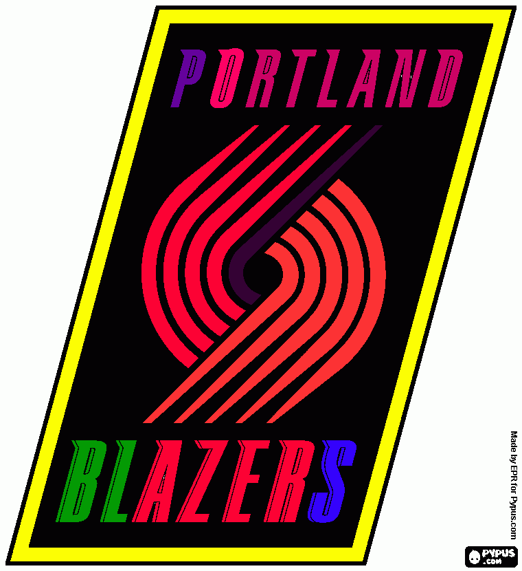 Portland Blazers coloring page
