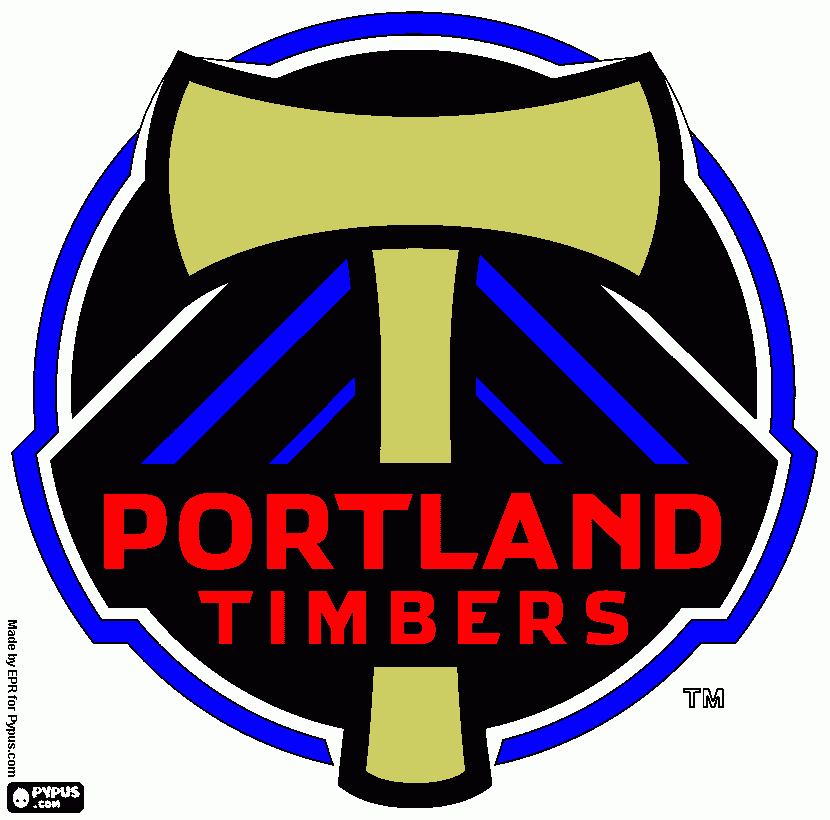 PORTLAND TIMBERS coloring page