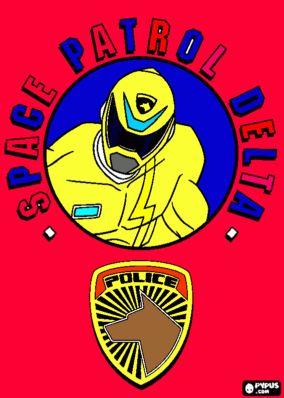 Power Ranger for Auntie Alisa coloring page