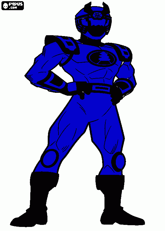 Power ranger coloring page