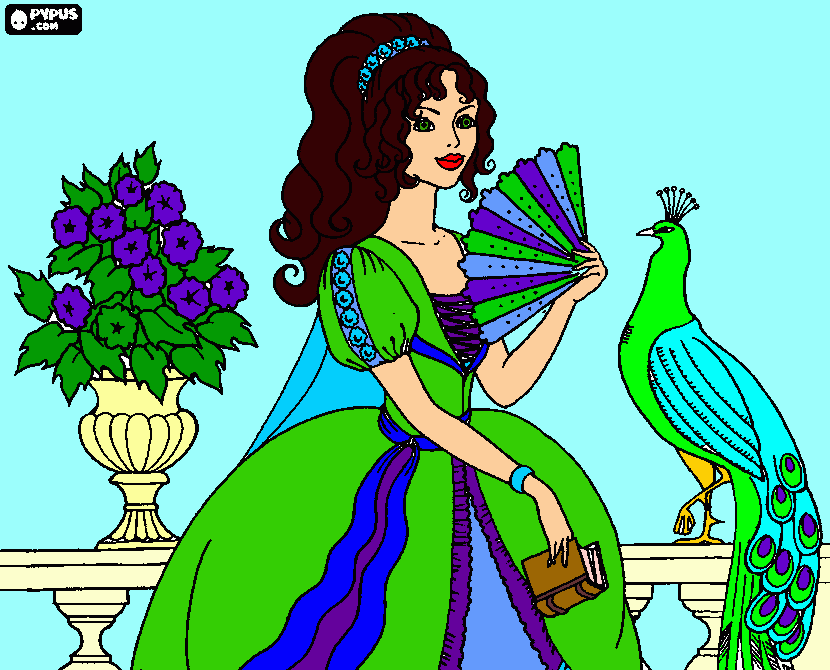 PRetty Princess coloring page