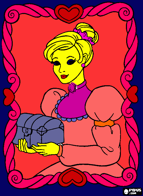 princess katie coloring page