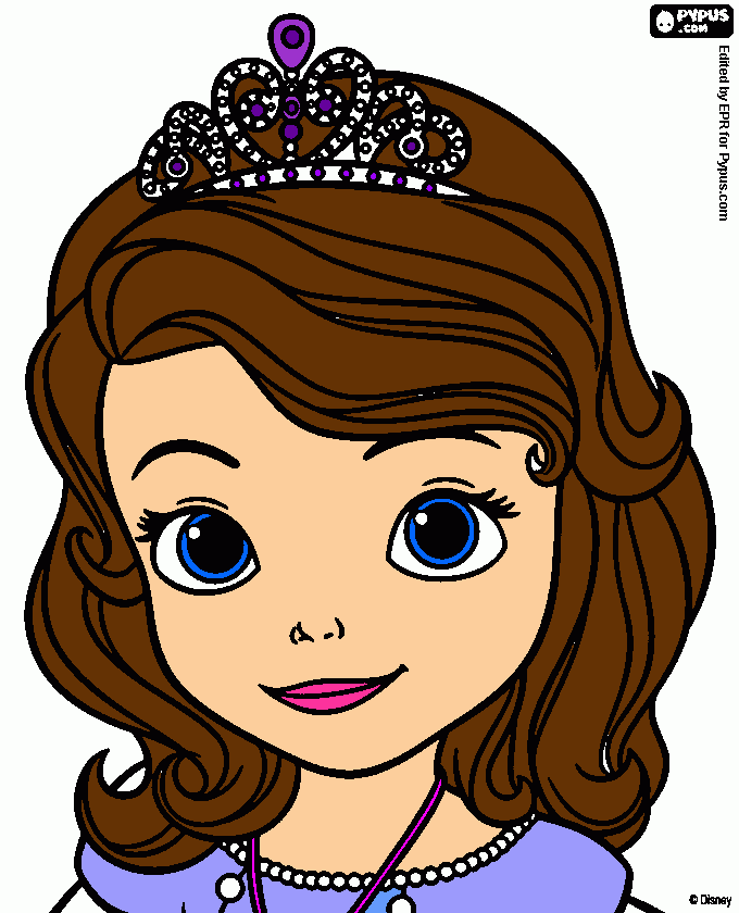 princess sofia coloring page