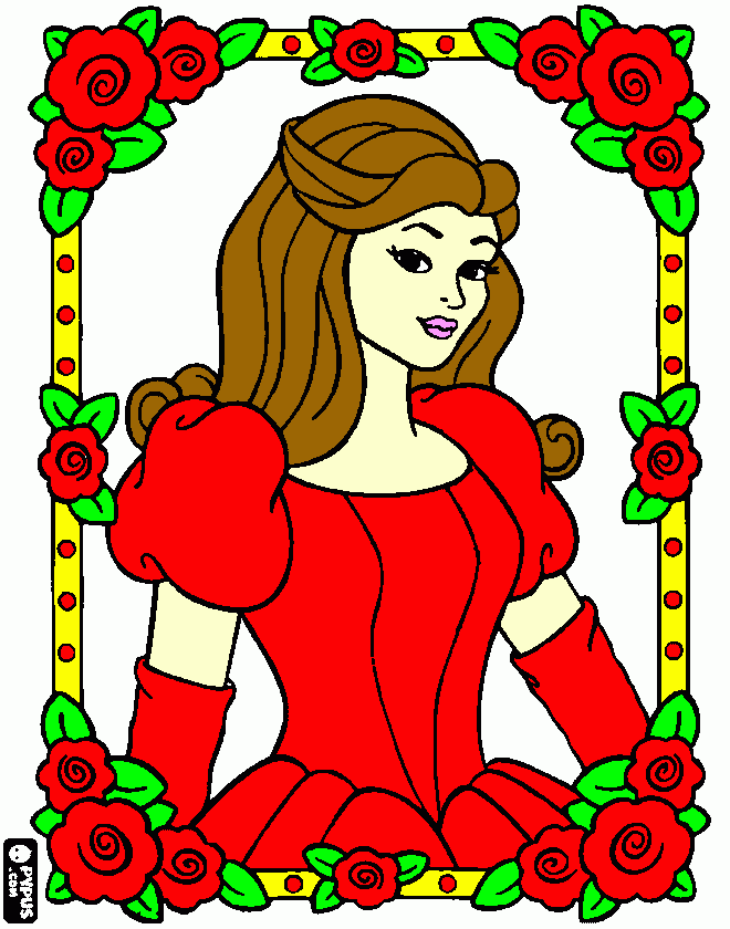 Princess version of mom coloring page