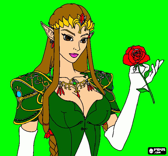 Princess Zelda coloring page