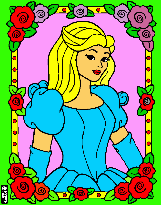 princess coloring page