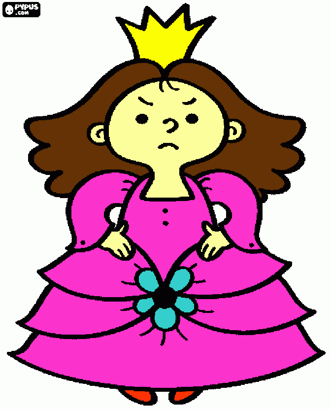 prinsses coloring page