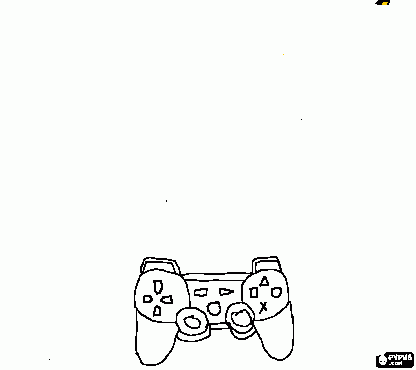 PS3 Controller coloring page