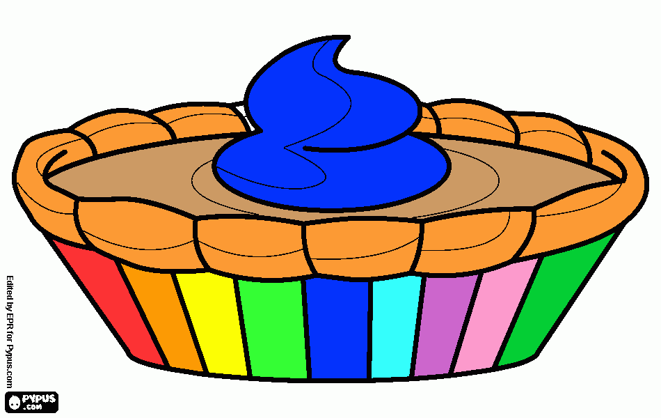 pumpkin pie coloring page