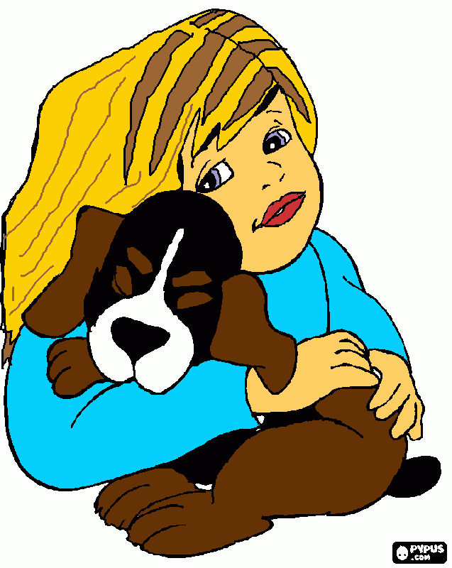 Pup coloring page