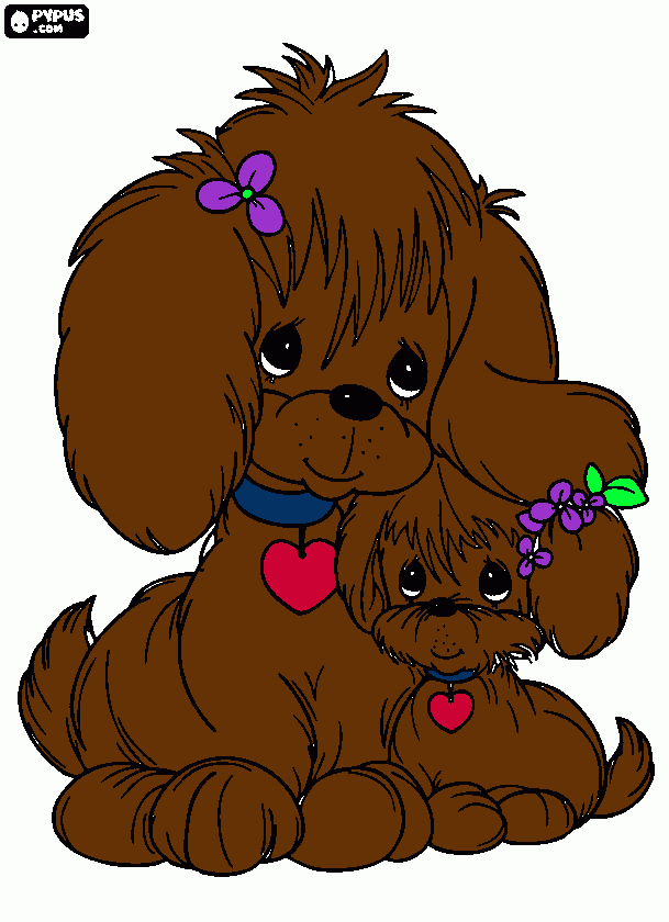 puppys coloring page