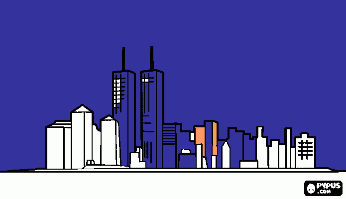 purple city coloring page
