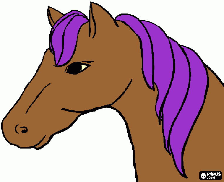 purple coloring page