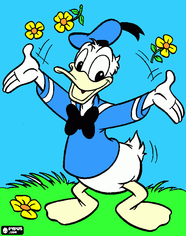 Quack coloring page