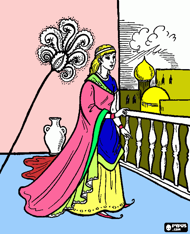Queen Esther coloring page