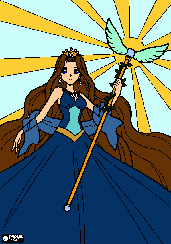 queen of water coloring page