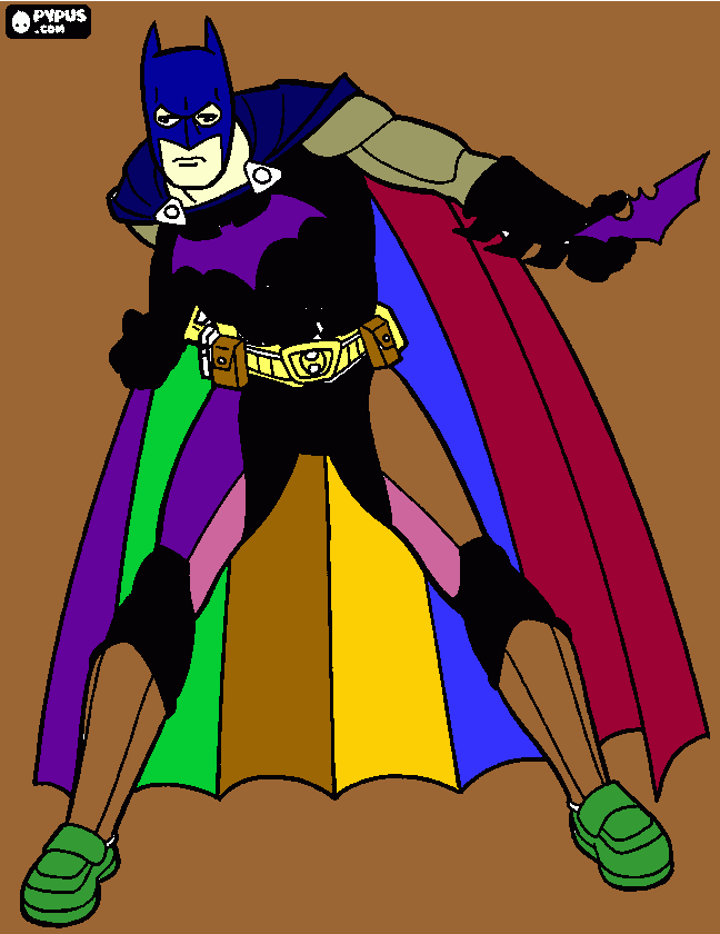 Quinn drawing batman coloring page