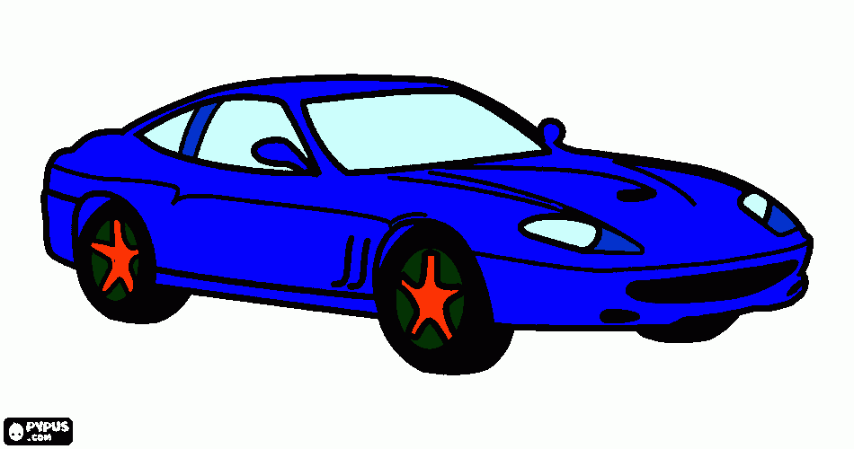 race car coloring page