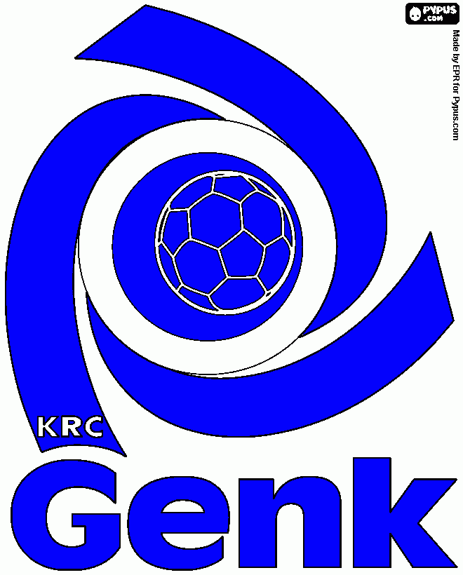 racing genk fc coloring page