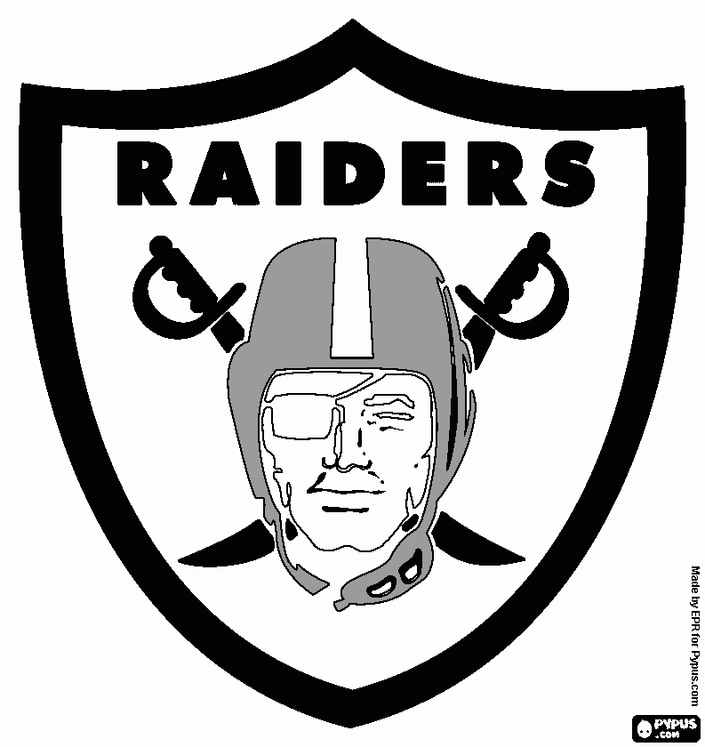 raiders coloring pages - photo #11