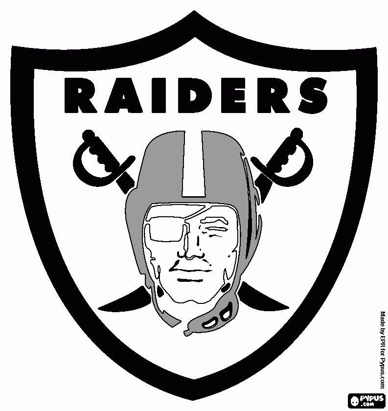 oakland raiders coloring pages - photo #10