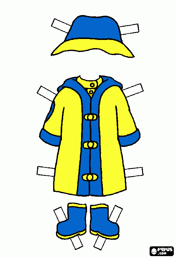 RAINCOAT coloring page