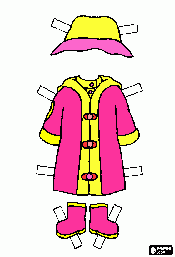 raincoat_girl coloring page