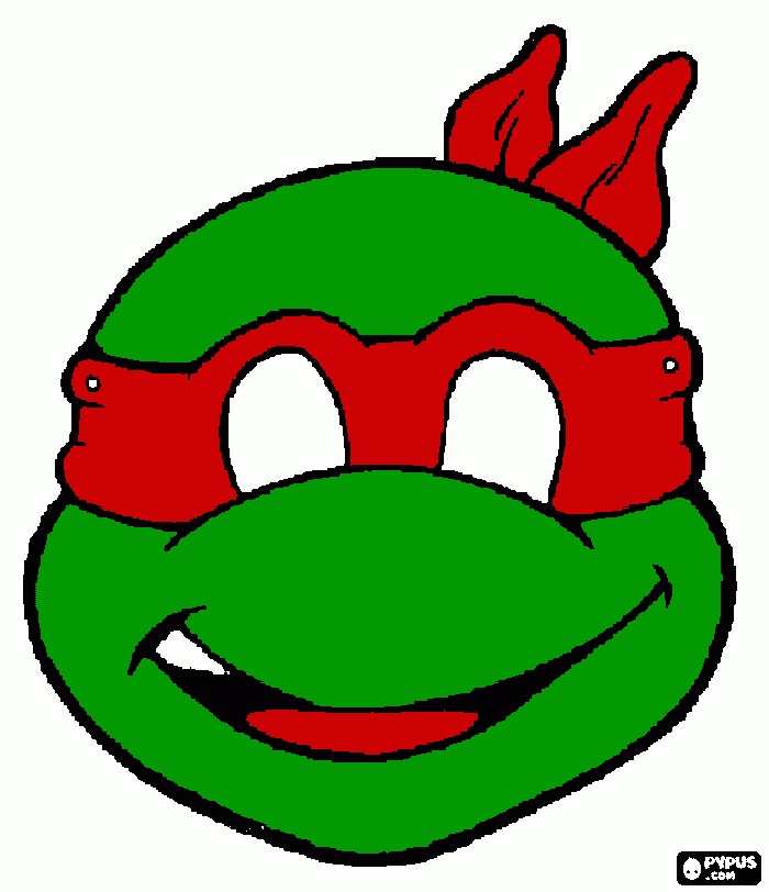 Raph mask coloring page