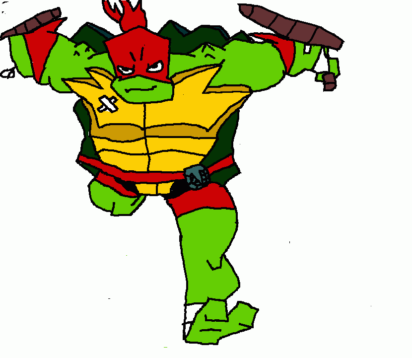Raphael the Snapping Turtle 2.0 (Rise of the TMNT) coloring page