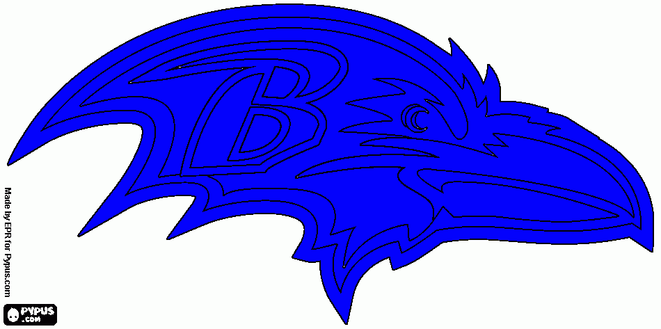 ravens coloring page