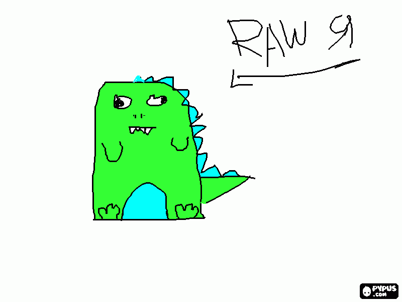 rawr coloring page