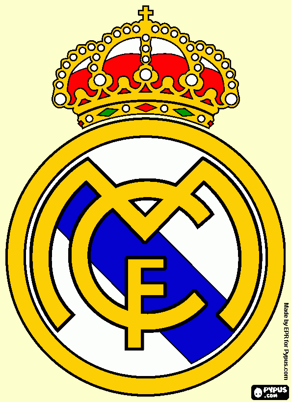 real madrid cf  coloring page