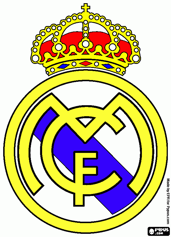 real madrid coloring page