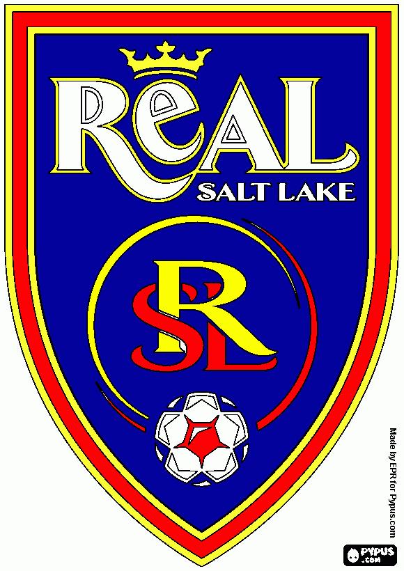 real salt lake coloring page