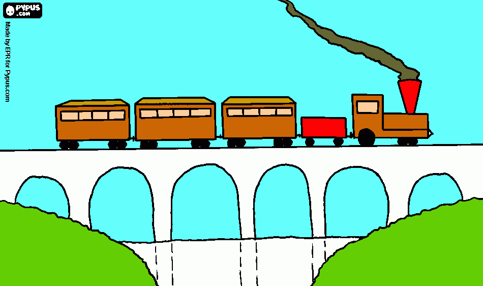 Recognition Train coloring page