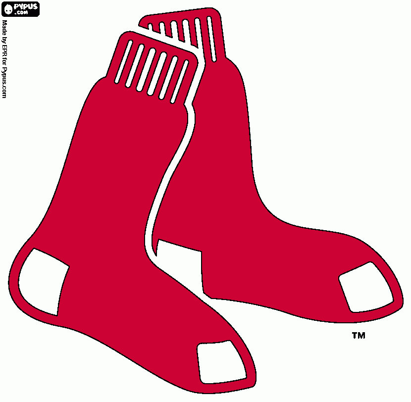 Red Sox coloring page