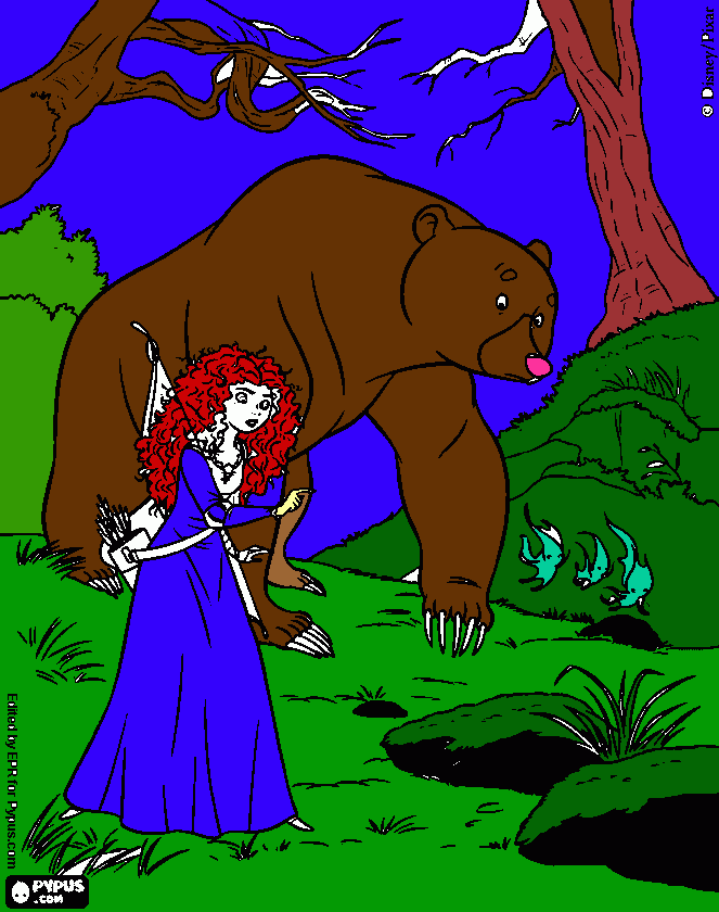 ribelle coloring page