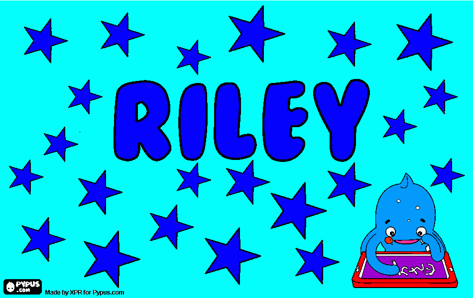 Riley Logo coloring page