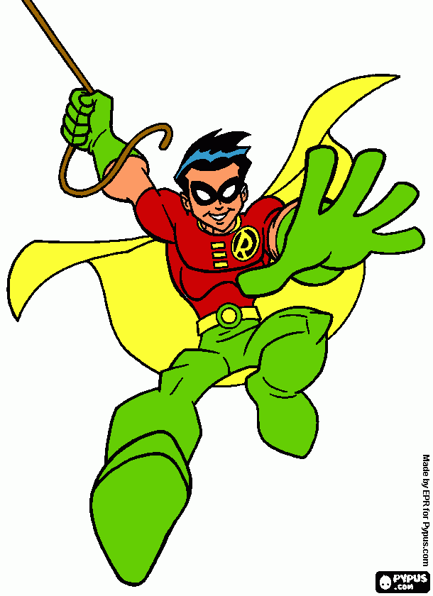 robin of locksley coloring page