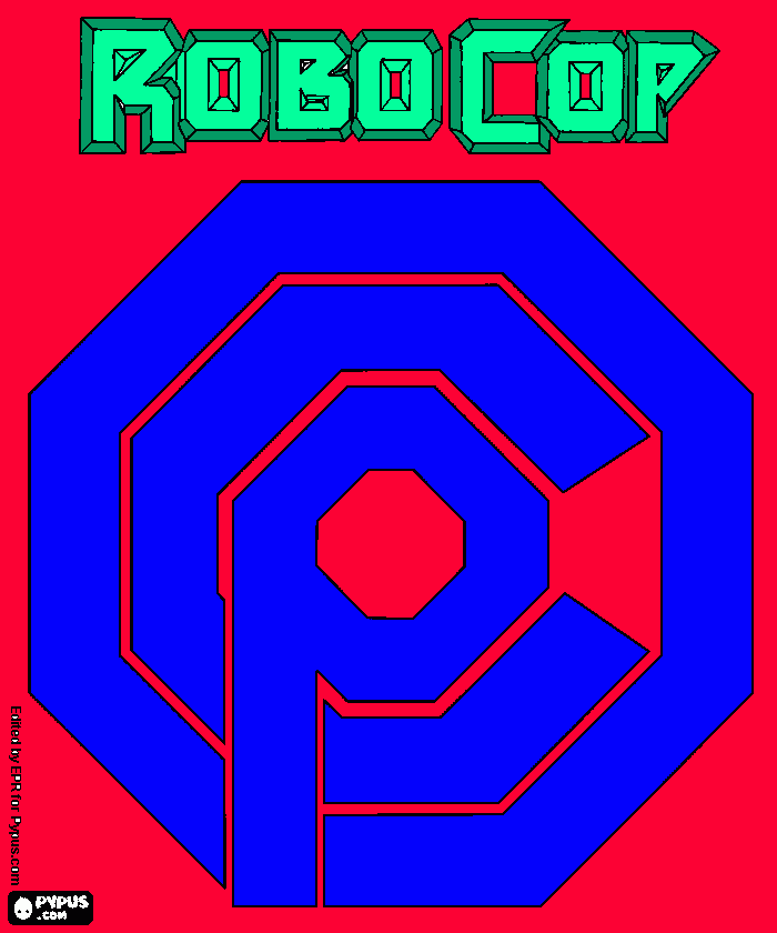 Robocop coloring page