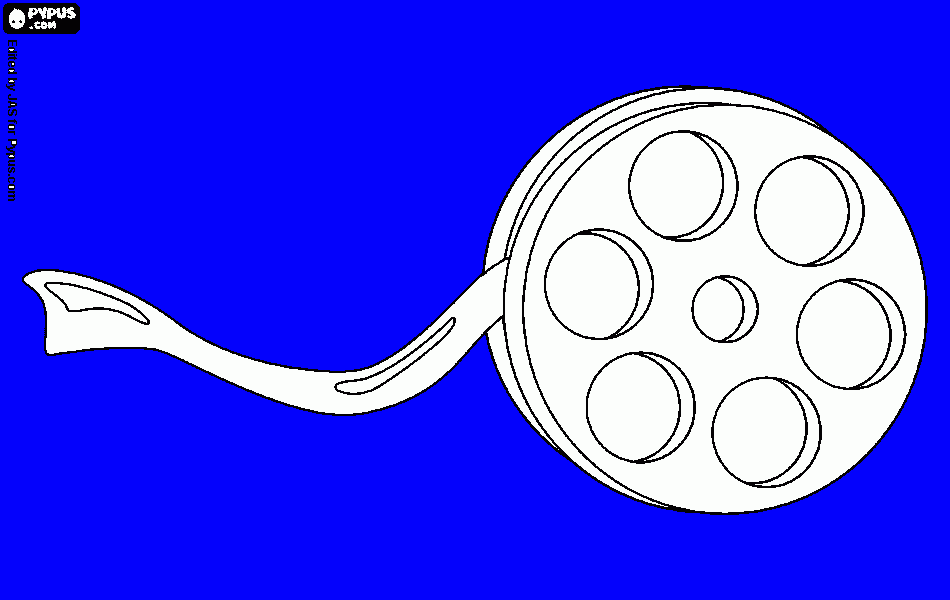 roll of film coloring page