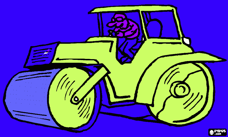 ROLLER PICTURE coloring page